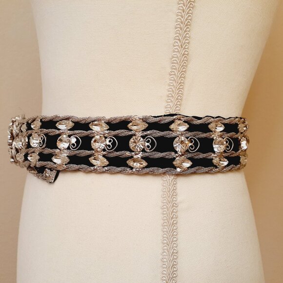 Rhinestone Embellished Belt - Picture 5 of 13